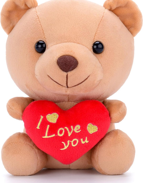Load image into Gallery viewer, I Love You Stuffed Teddy Bear with Heart Plush Toy Gift 6 Inches
