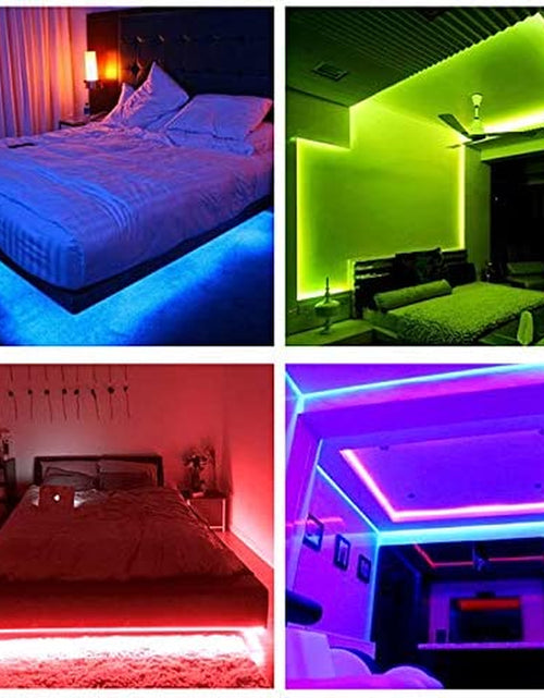 Load image into Gallery viewer, Led Lights Color Changing Led Strip Lights with Remote Controller 60Ft, 2 Rolls of 30Ft Led Lights for Bedroom, Home Decoration
