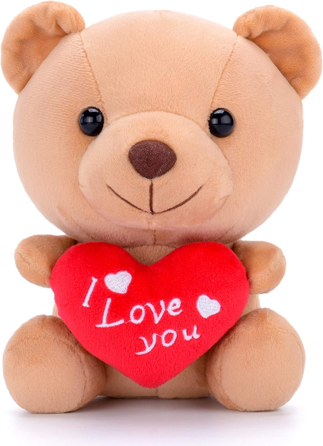 I Love You Stuffed Teddy Bear with Heart Plush Toy Gift 6 Inches