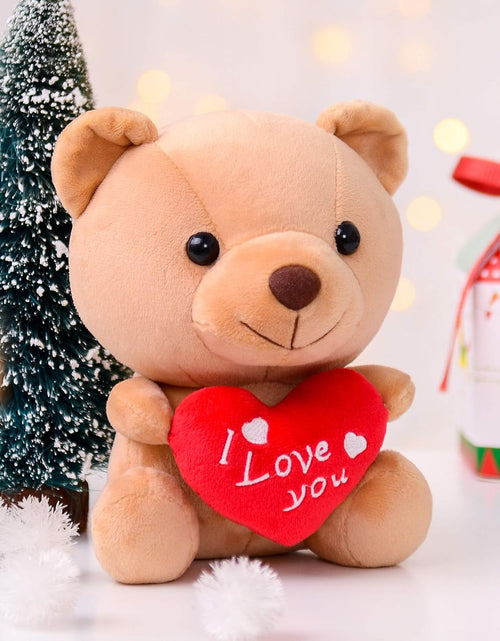 Load image into Gallery viewer, I Love You Stuffed Teddy Bear with Heart Plush Toy Gift 6 Inches
