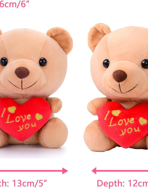 Load image into Gallery viewer, I Love You Stuffed Teddy Bear with Heart Plush Toy Gift 6 Inches
