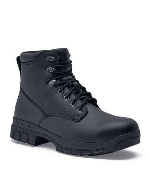 Load image into Gallery viewer, Women&#39;S August Wellington Work Boots - Soft Toe - Black Size 11(M)
