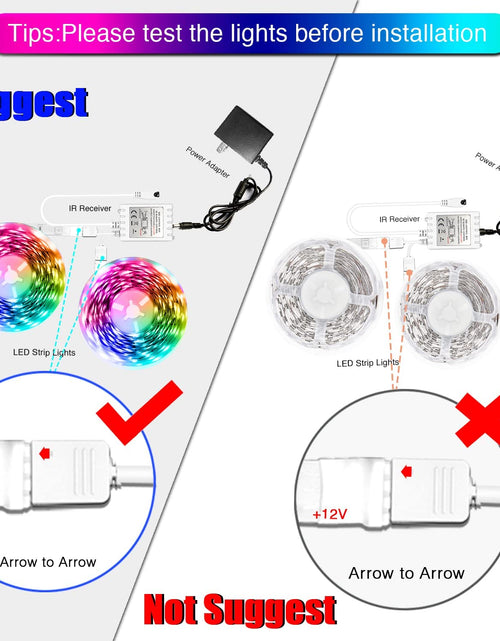Load image into Gallery viewer, Led Lights Color Changing Led Strip Lights with Remote Controller 60Ft, 2 Rolls of 30Ft Led Lights for Bedroom, Home Decoration
