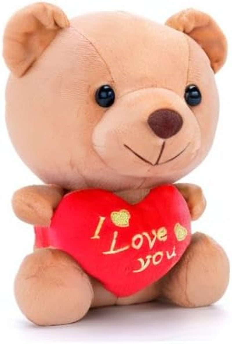 I Love You Stuffed Teddy Bear with Heart Plush Toy Gift 6 Inches